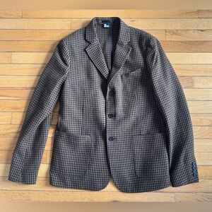 The Kooples Houndstooth Brown and Black Blazer
